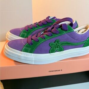*NEW*Converse X Tyler the Creator Golf  le Fleur M6/W8 Purple and Green Sneakers
